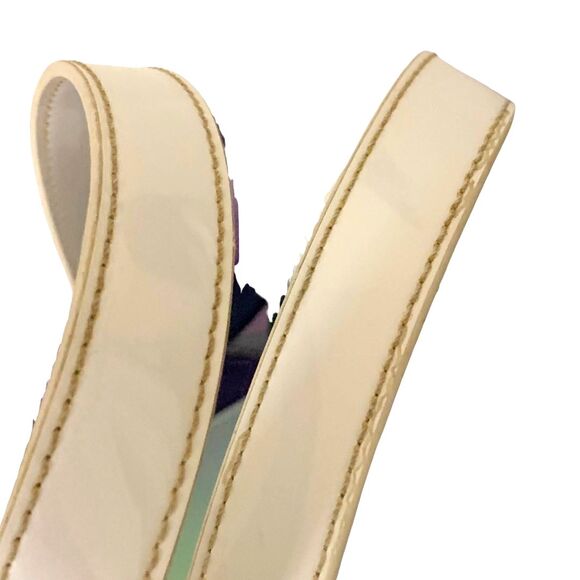 Kate Spade Ella Small Rainbow Tote Bag PVC Mesh White Handles - Picture 8 of 15